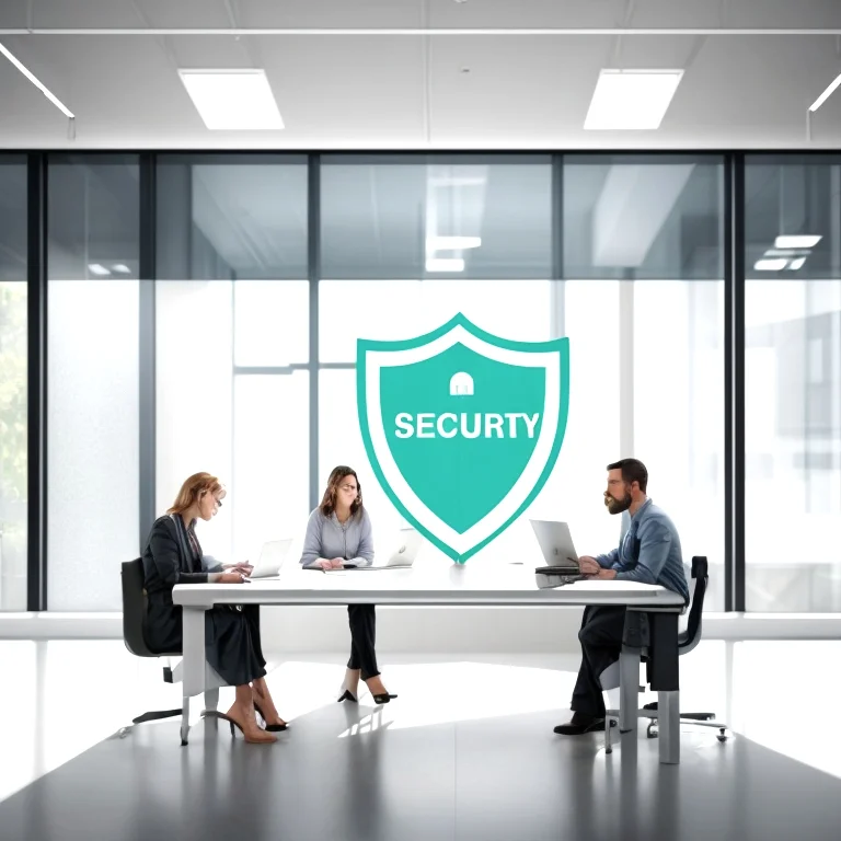 Sicherheitsschloss auf Bildschirm